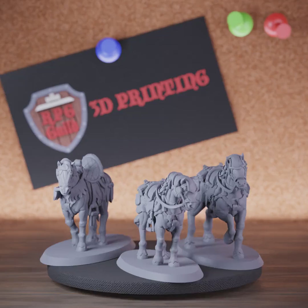 Horses 5e | DnD Pack of Horses Miniature