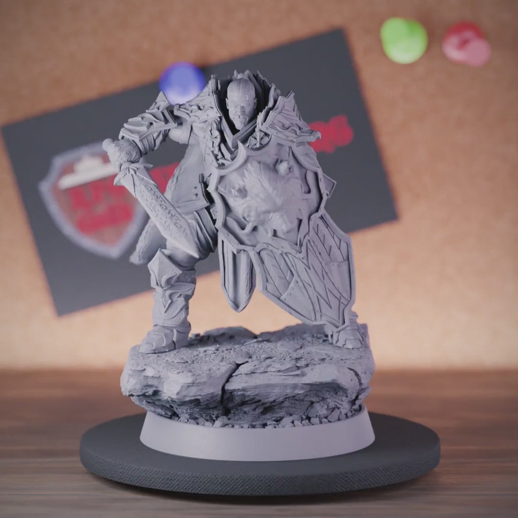Fighter 5e | DnD Human Hjalmar Fighter Miniature