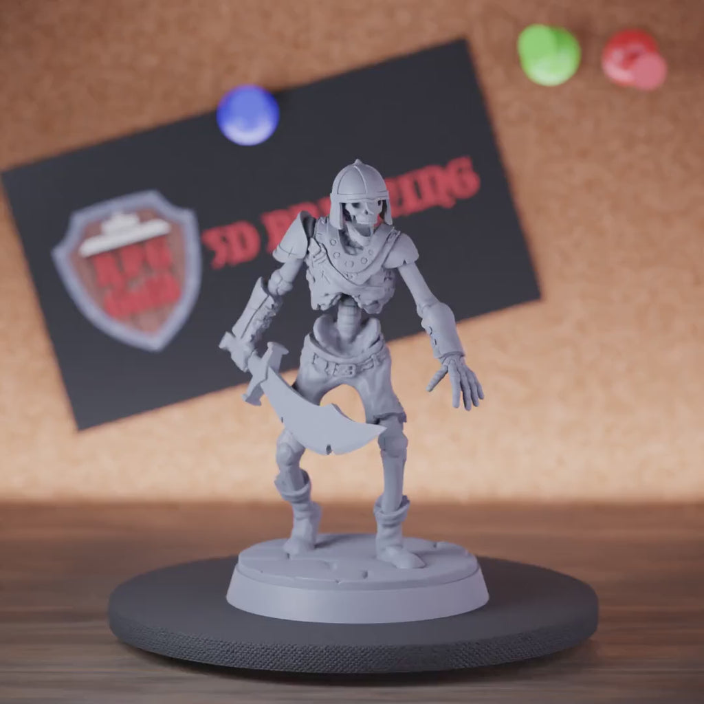 Skeleton 5e | DnD Knight Skeleton Defender Saber Miniature
