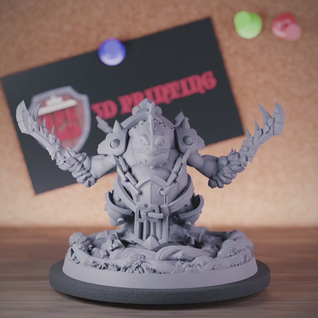 Grunge 5e | DnD Grung Toadfolk Kämpfer Miniatur 