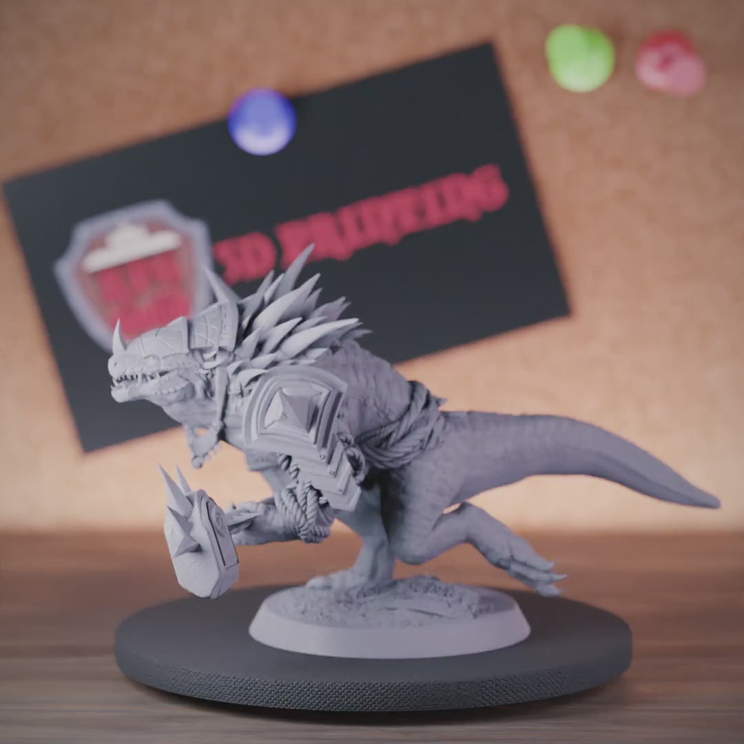 Lizardfolk 5e | DnD Lizardfolk Warrior Savage Miniature