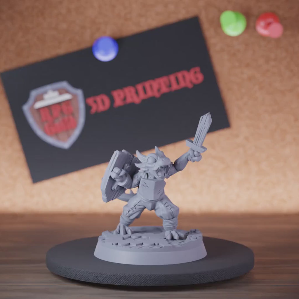 Dragonborn 5e | DnD Dragonborn Child Fighter Miniature