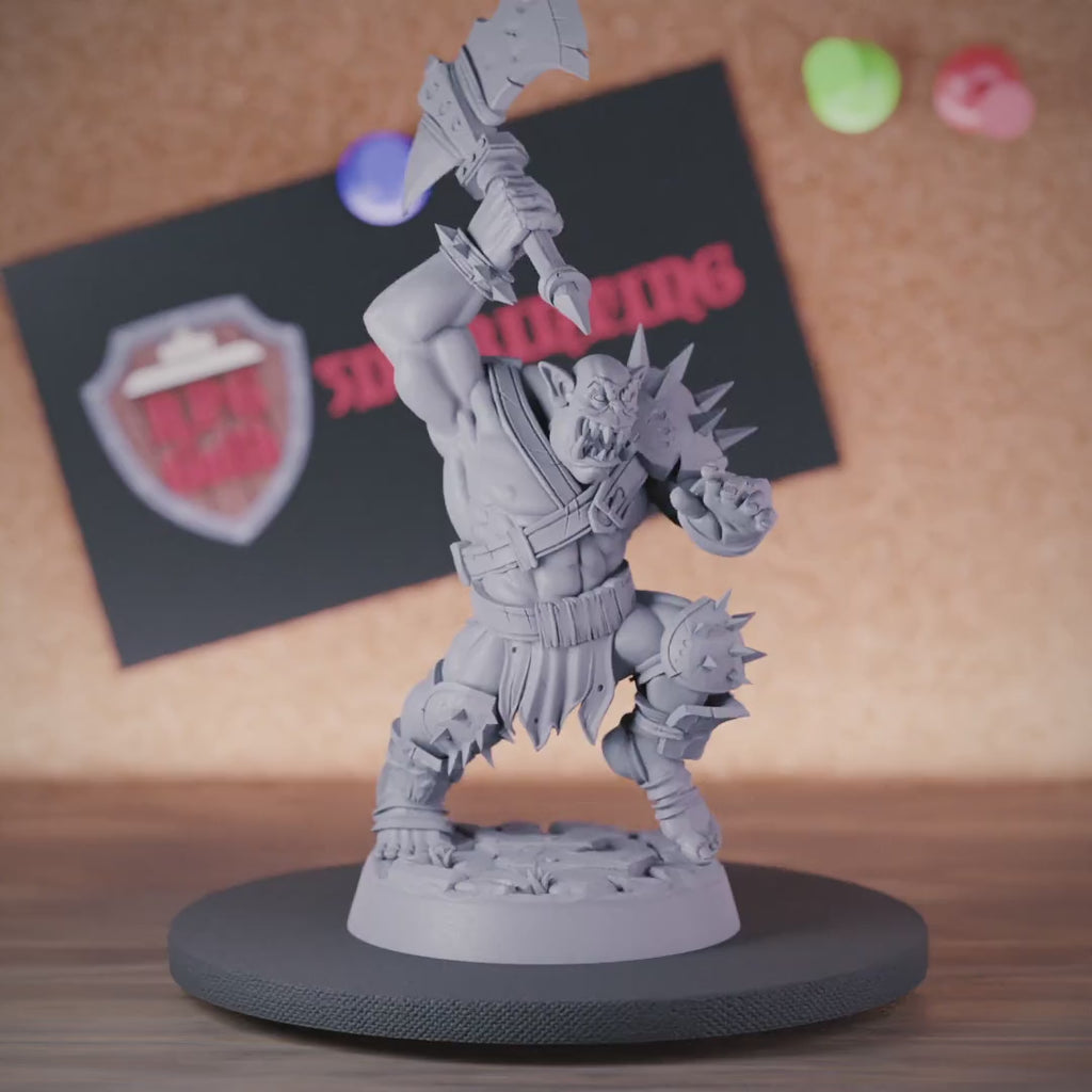 Orc 5e | DnD Savage Orc Barbarian Fighter Miniature