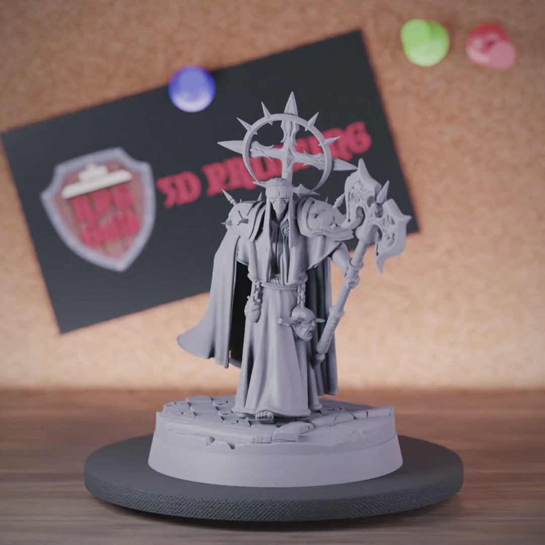 Priest 5e | DnD Death Priest Fanatic Axe Miniature