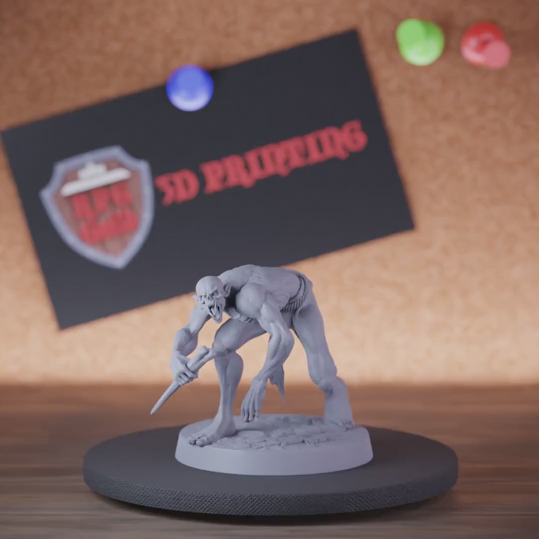 Ghoul 5e | DnD Savage Ghoul Crawl Dagger Miniature