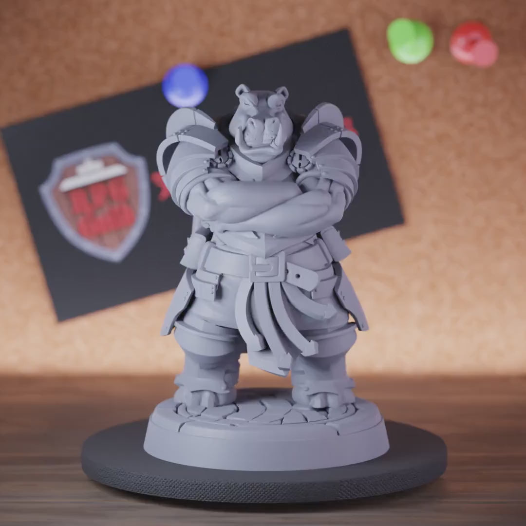 Giff 5e | DnD Giff Warrior Hippo Miniature