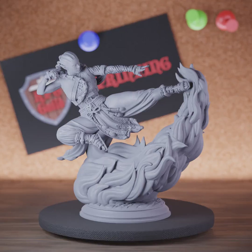 Monk 5e | DnD Female Monk Warrior Miniature