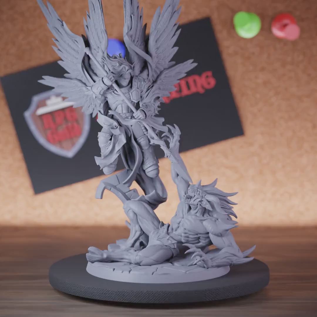 Celestial 5e | DnD Celestial Demon Slayer Spear Miniature