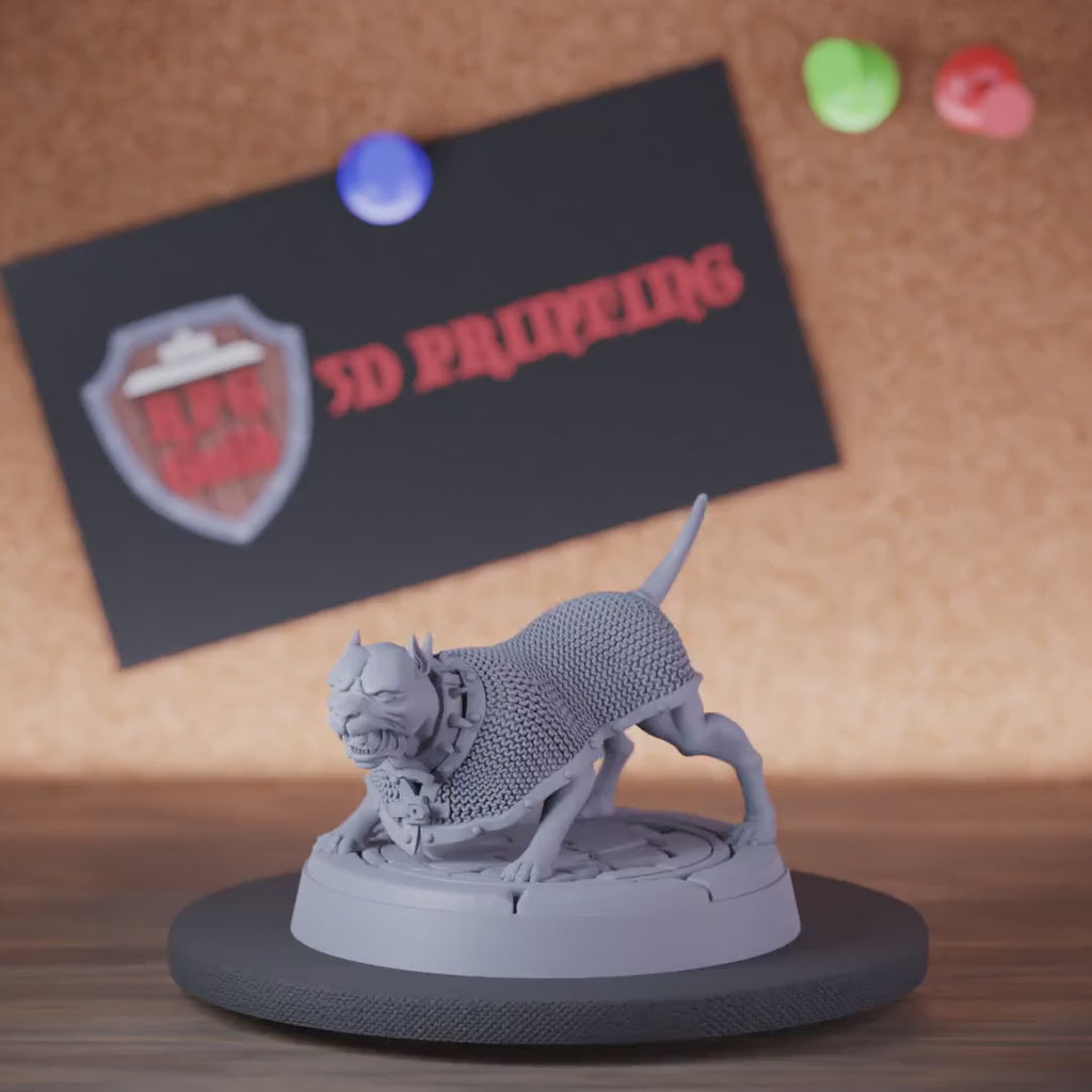 Pitbull 5e | DnD Lyrian Pitbull Dog Miniature