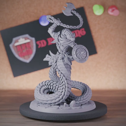 Yuan Ti 5e | DnD Yuan Ti Naga Fighter Miniature