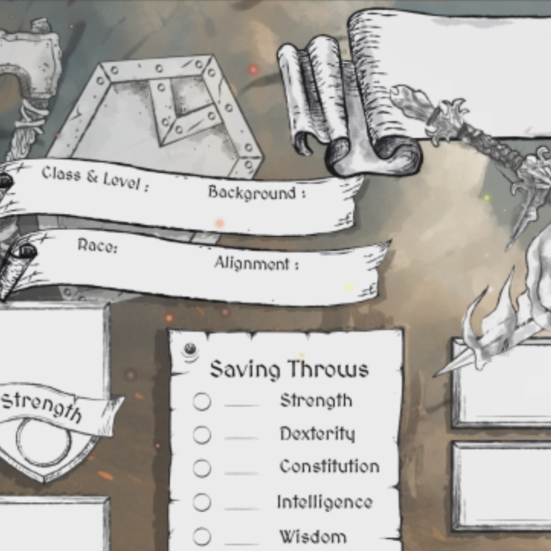 Printable DnD Character Sheet 5e PDF - Fighter | RPG Guild