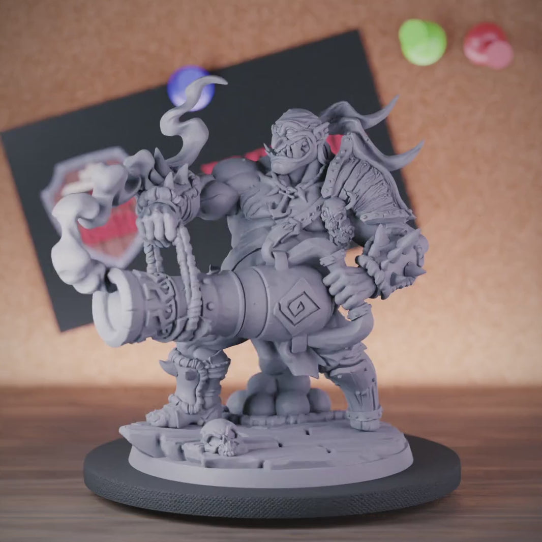 Ogre 5e | DnD Bomb Shooter Ogre Miniature