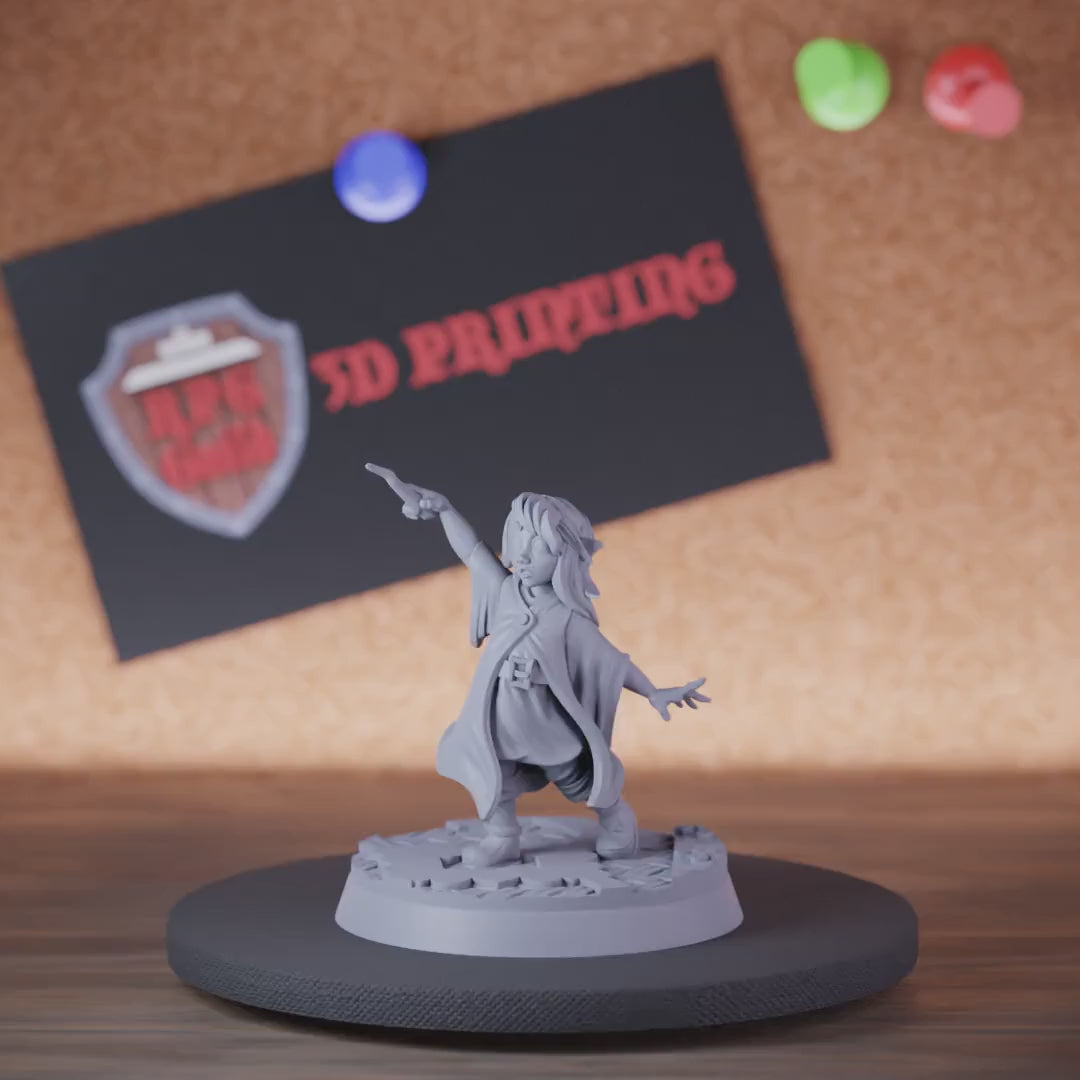 Elf 5e | DnD Elf Child Wizard Miniature