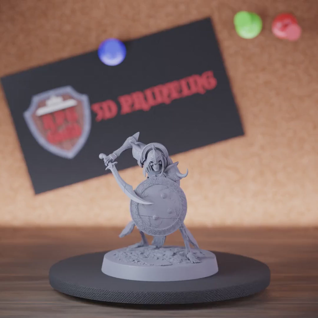 Skelett 5e | DnD Persischer Krummsäbel-Schildwächter Miniatur 