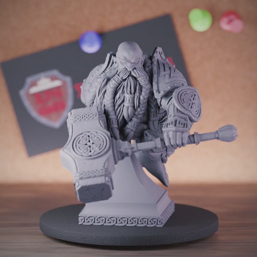 Zwergenpaladin-Büste | DnD-Zwergenminiatur 
