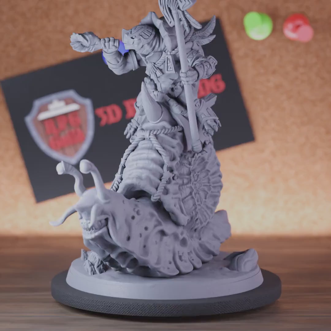 Tortle 5e | DnD Warrior Snail Rider Halberd Miniature