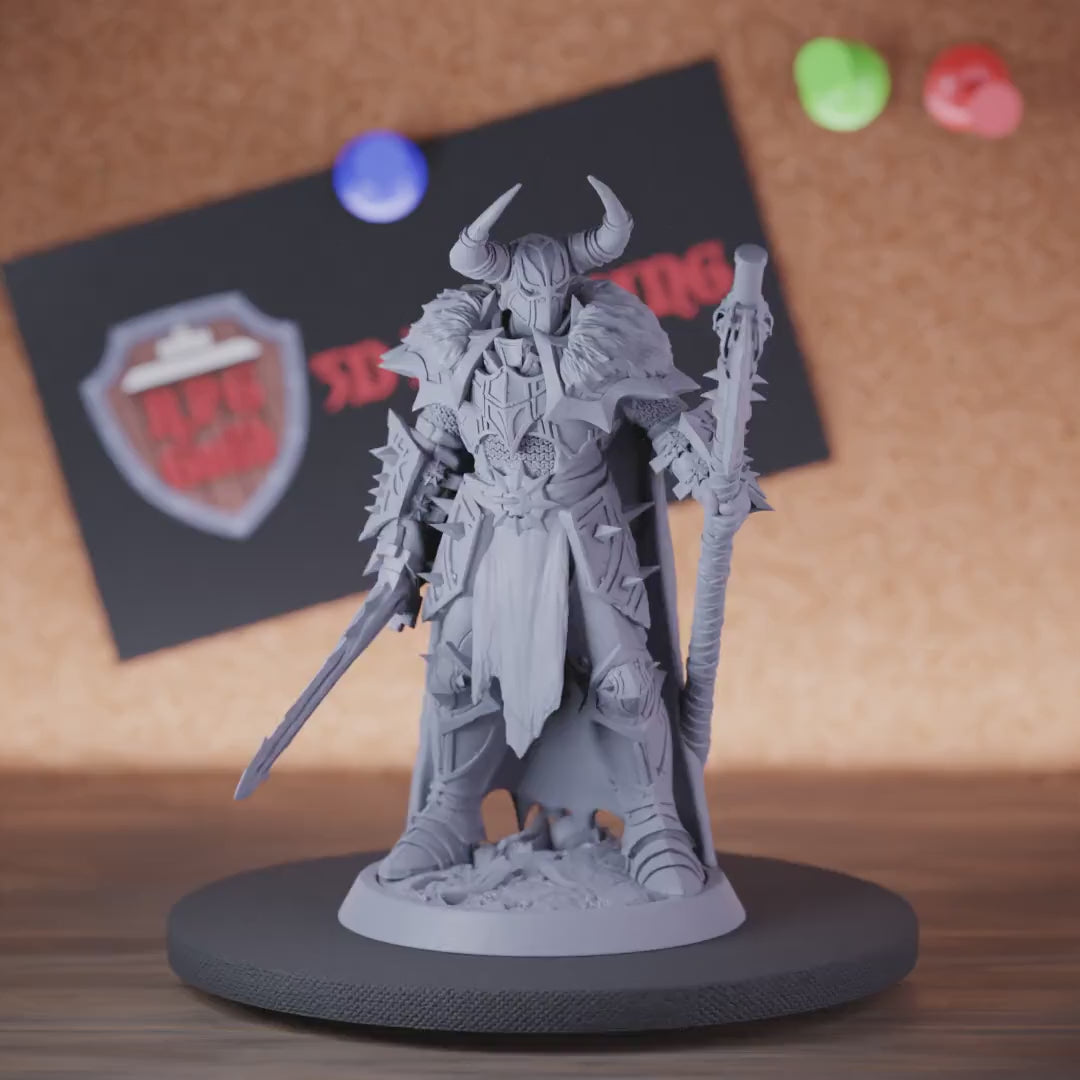 Death Knight 5e | DnD Undead Battleaxe Sword Miniature