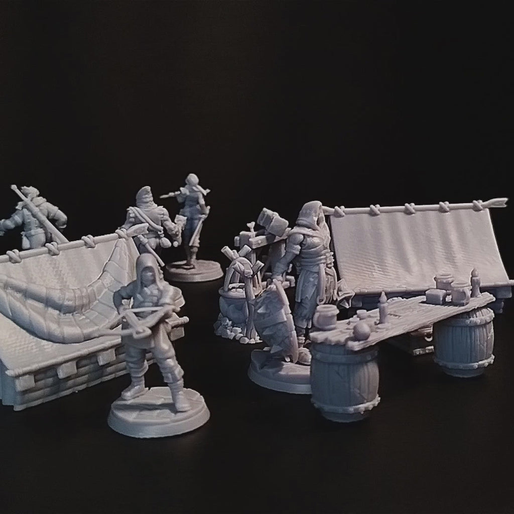 Bandit Camp Encounter | DnD Miniatures Set