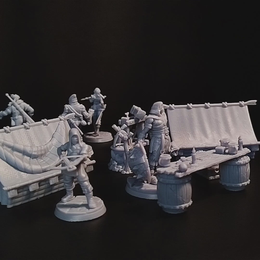 Bandit Camp Encounter | DnD Miniatures Set