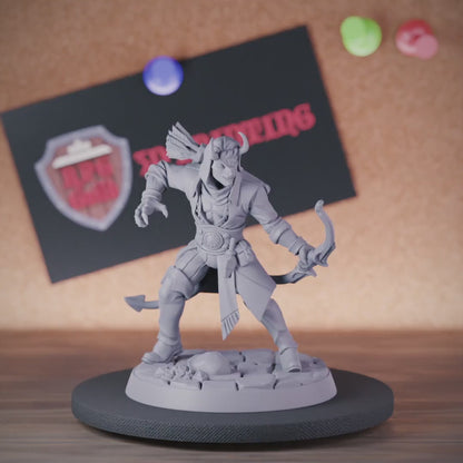 Tiefling 5e | DnD Tiefling Archer Ranger Miniature