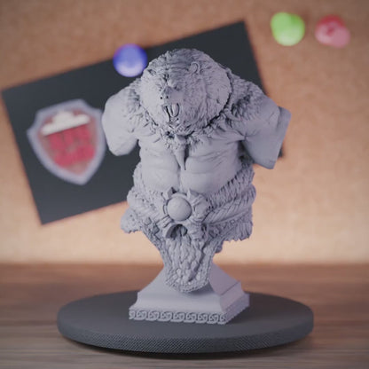 Werebear Bust | DnD Werebear Miniature