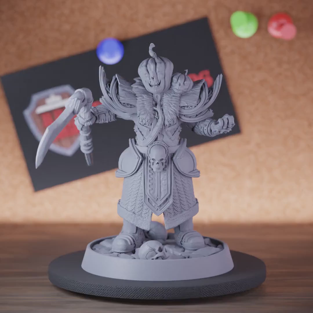 Undead 5e | DnD Pumpkinhead Sickle Miniature