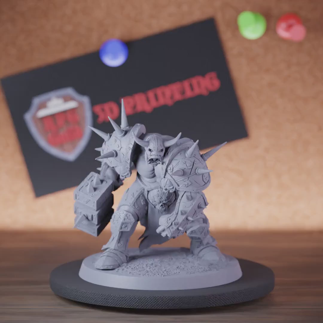 Orc 5e | DnD Orc Warrior the Brutal Hammer Miniature