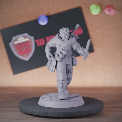 Badnit 5e | DnD Human Bandit Thief Miniature | RPG Guild