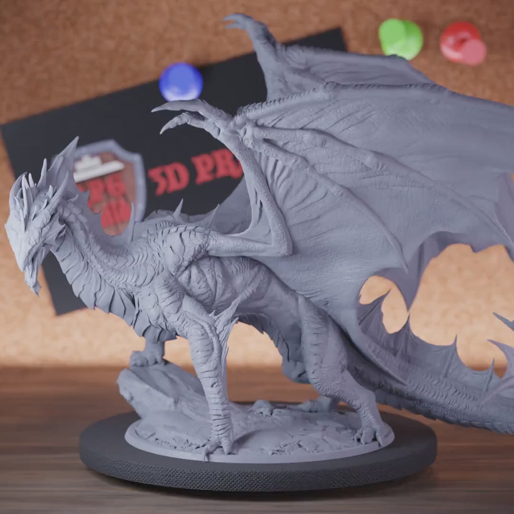 Dragon 5e | DnD Silver Dragon Giant Miniature