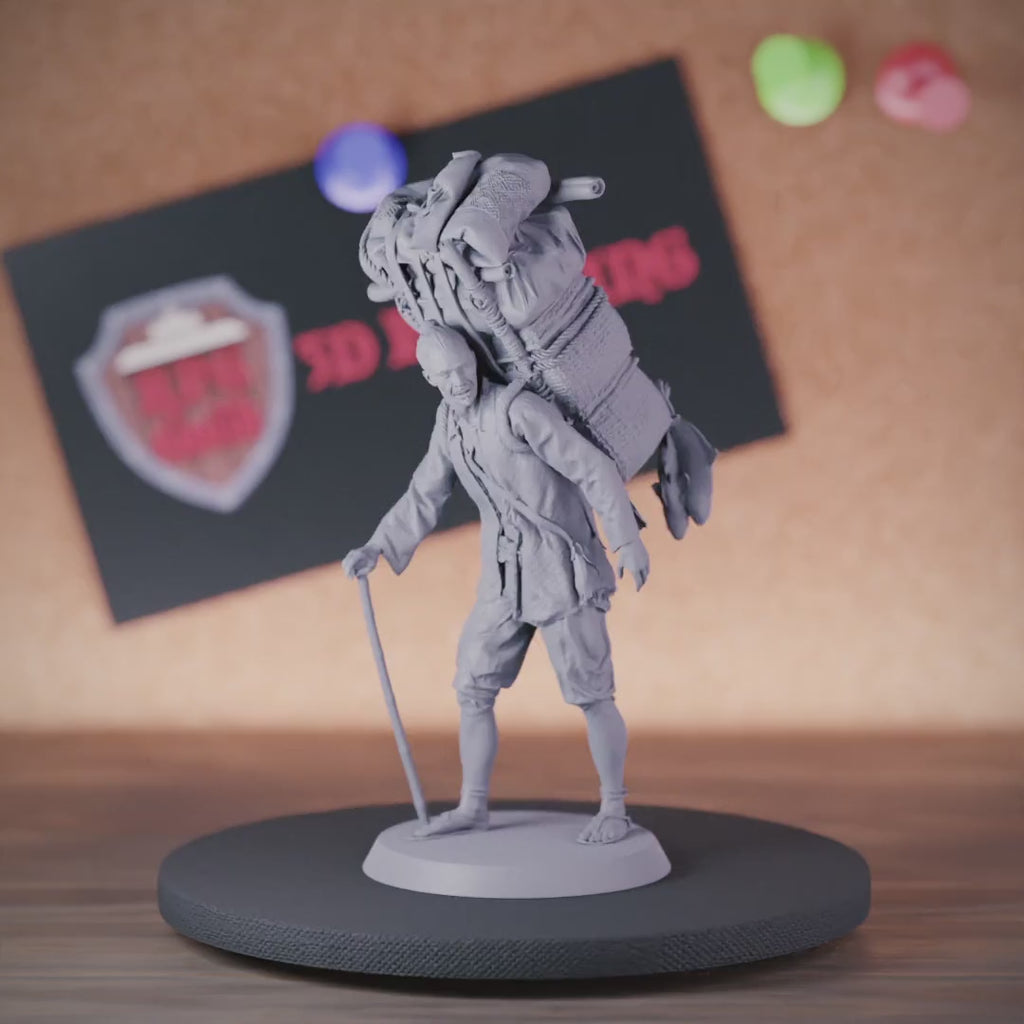 Mensch 5e | DnD Menschlicher Händler Ältester Miniatur 