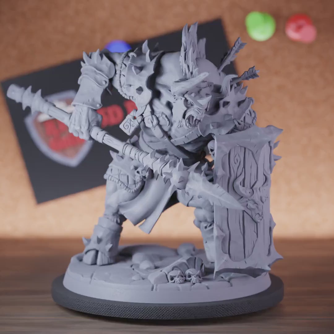 Minotaur 5e | DnD Minotaur Warrior Spear Monster Miniature