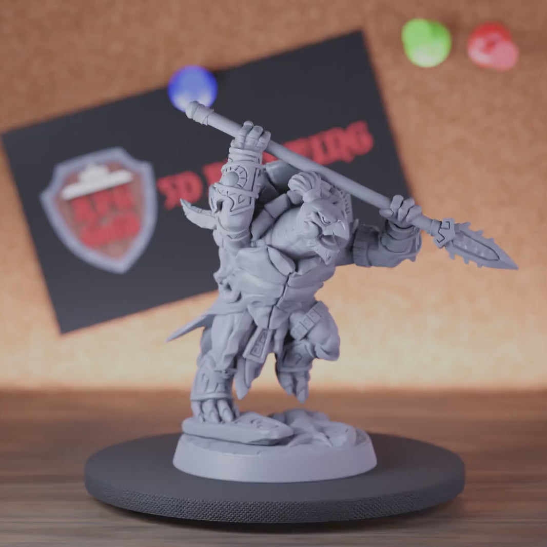 Tortle 5e | DnD Tortolian Spearman Miniature