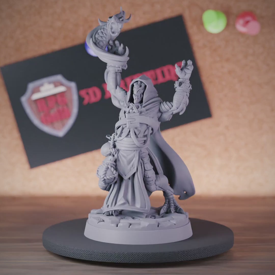 Dragonborn 5e | DnD Warlock Tiamat Cultist Miniature