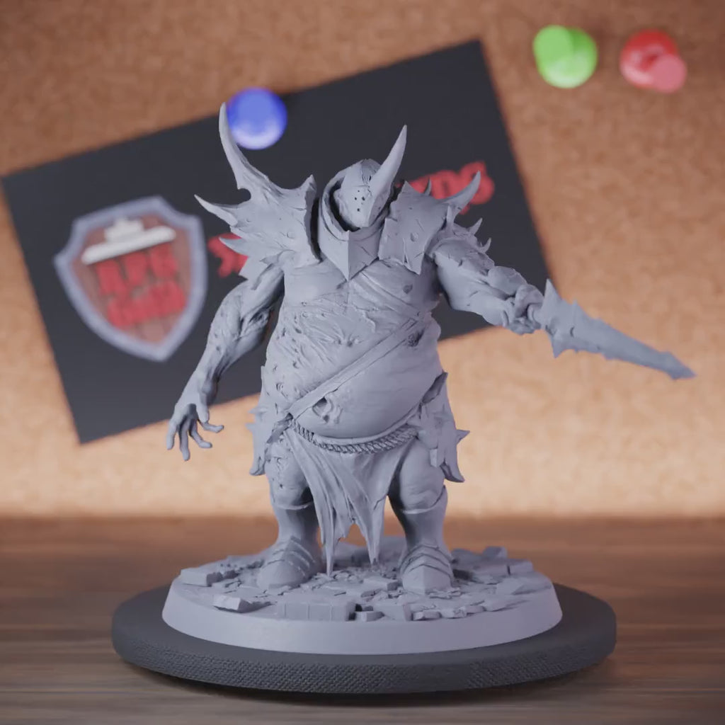Demon 5e | DnD Demon Ogre Sword Defender Miniature