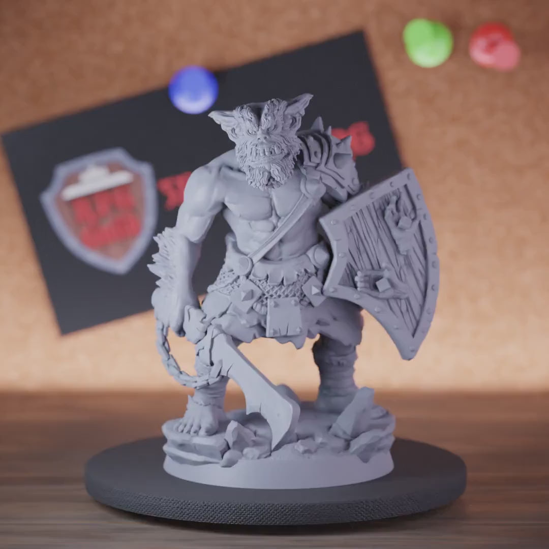 Bugbear 5e | DnD Bugbear Warchief Defender Miniature