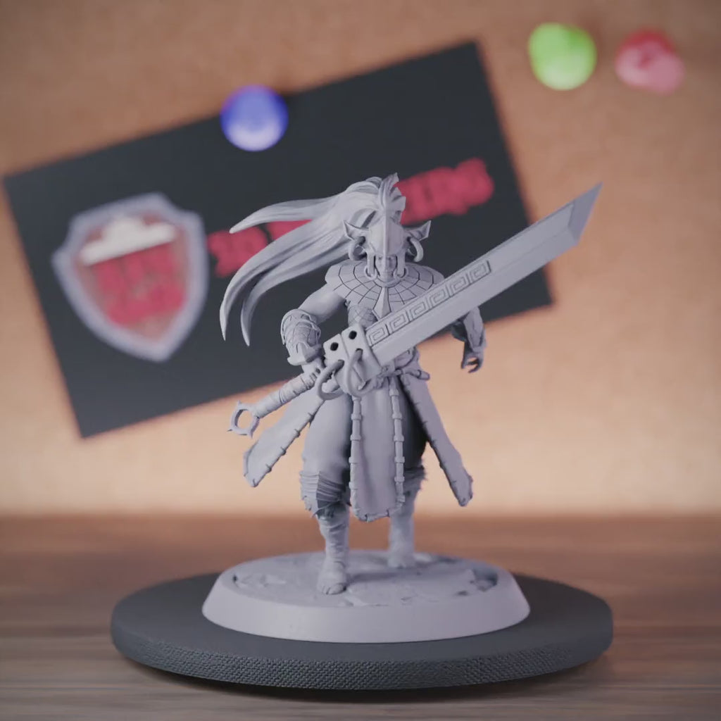 Kämpferin 5e | DnD Weibliche Menschliche Amazone Miniatur 