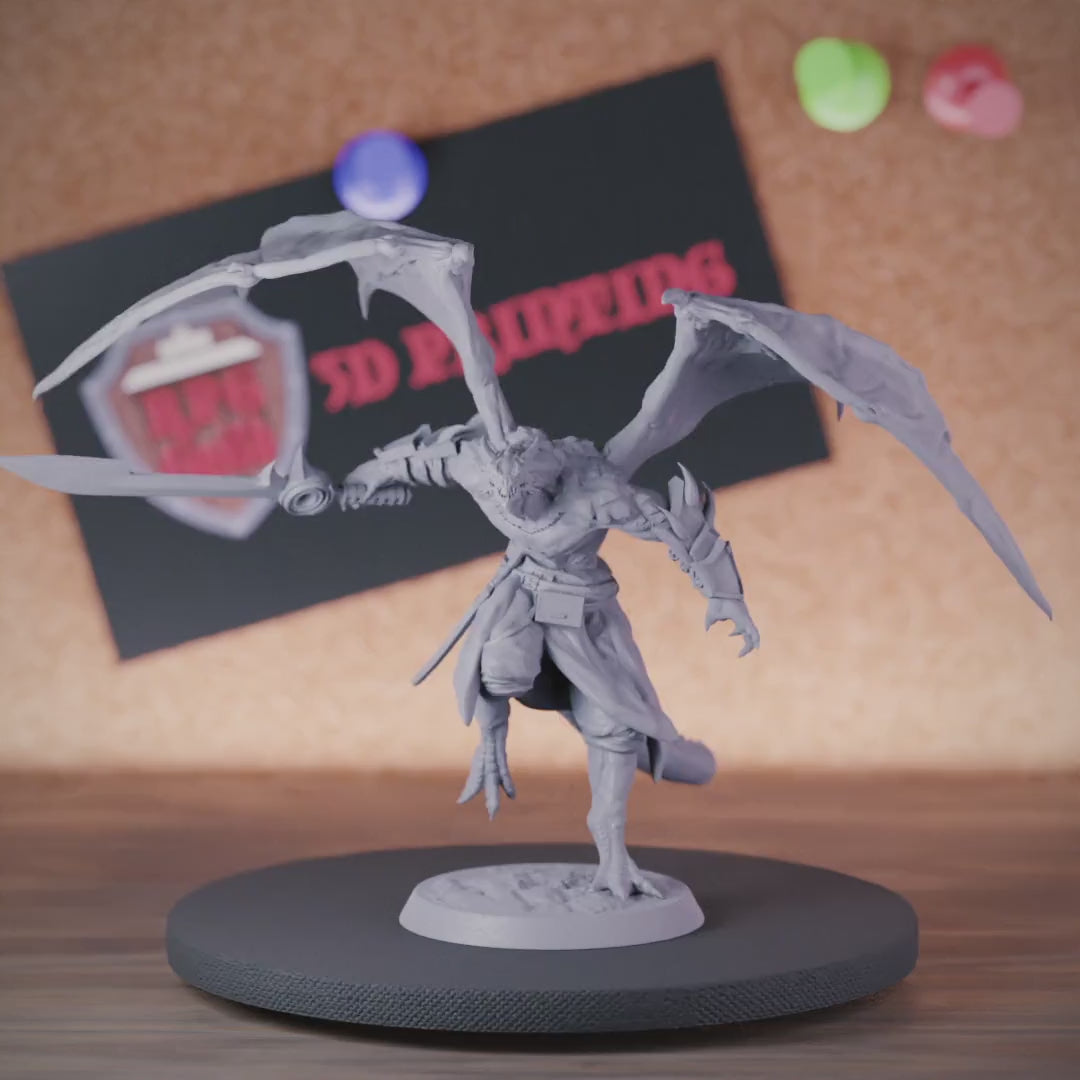 Dragonborn 5e | DnD Dragon Saber Fighter Miniature