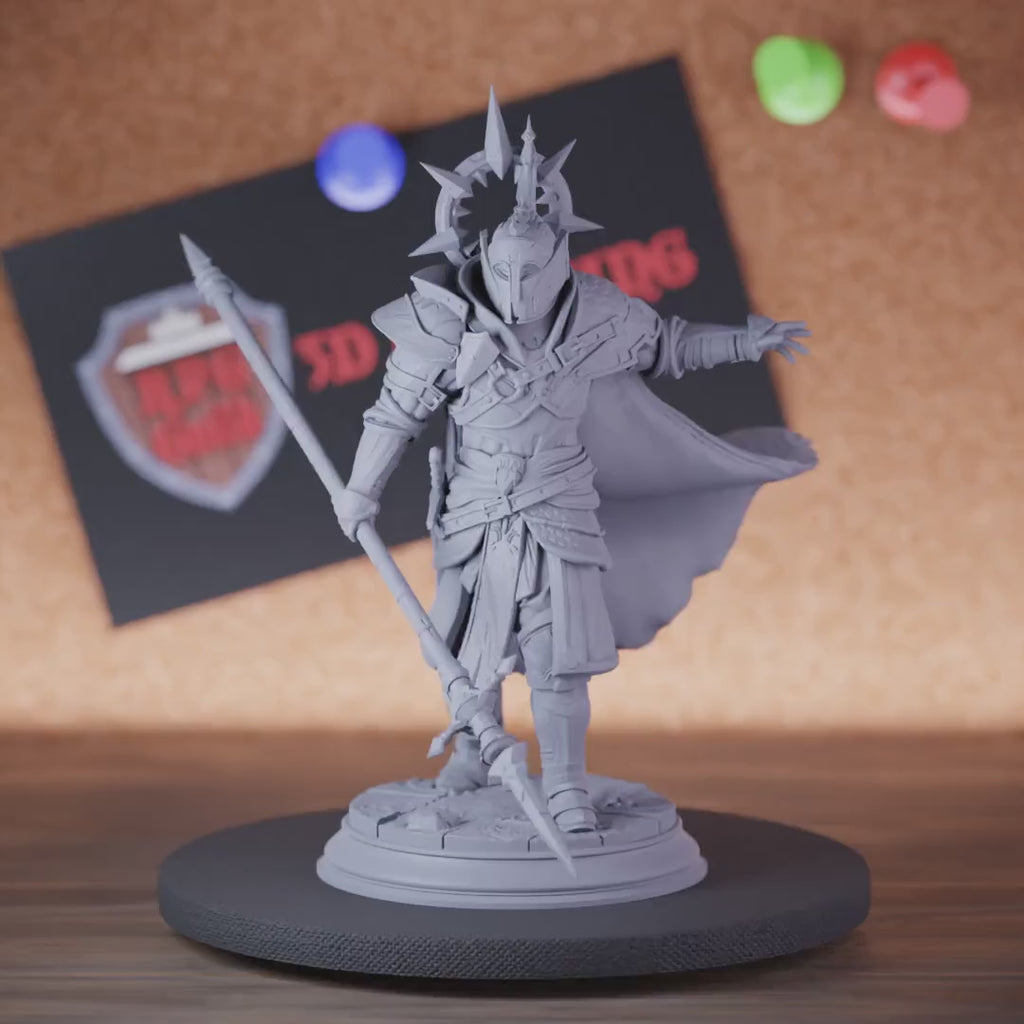 Fighter 5e | DnD Holy Knight Armored Miniature