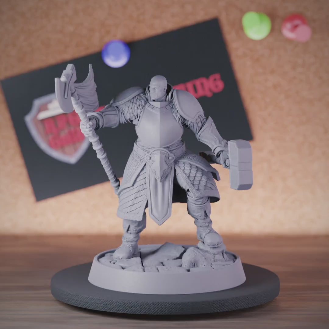 Knight 5e | DnD Knight Armored Fighter Hammer Miniature