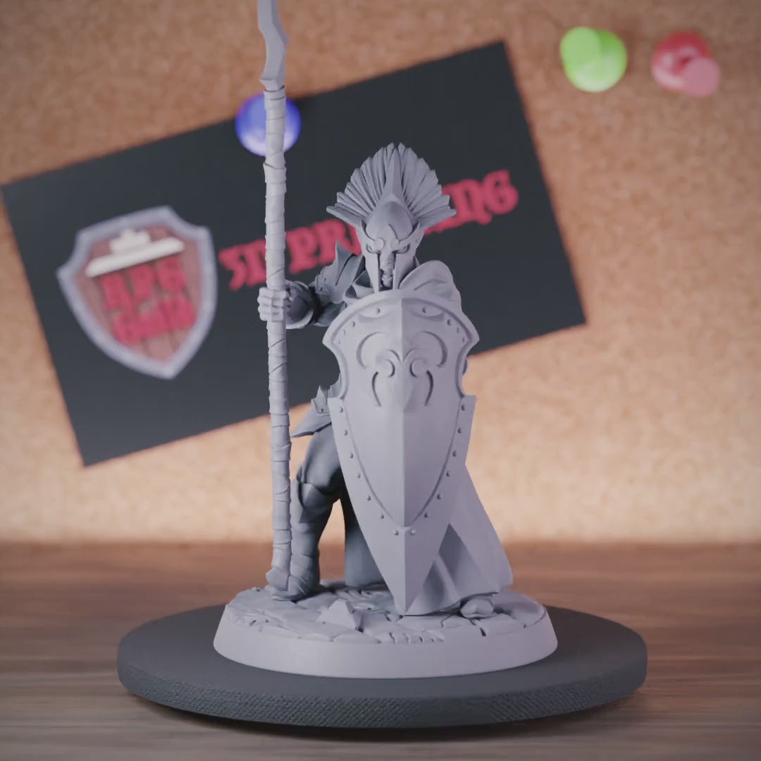 High Elf 5e | DnD Female Armored Warrior Miniature