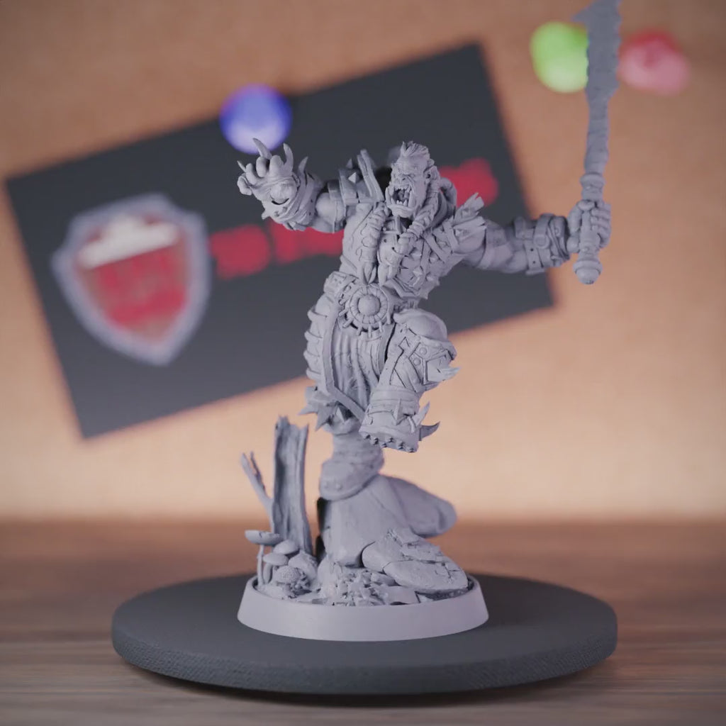 Ork 5e | DnD Ork-Kämpfer-Kampfmeister-Miniatur 