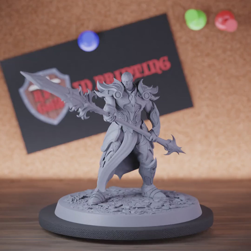 Knight 5e | DnD Knight Armored Defender Spear Miniature