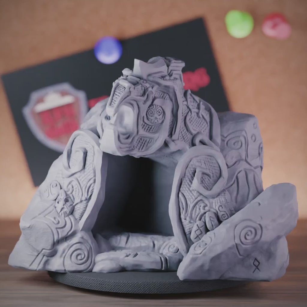 Terrain 5e | DnD Abandoned Dwarven Cave Entrance Miniature