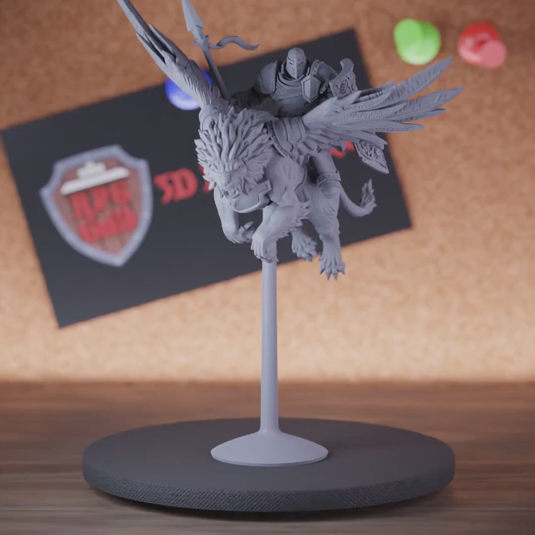 Celestial 5e | DnD Celestial Knight Angel Rider Miniature