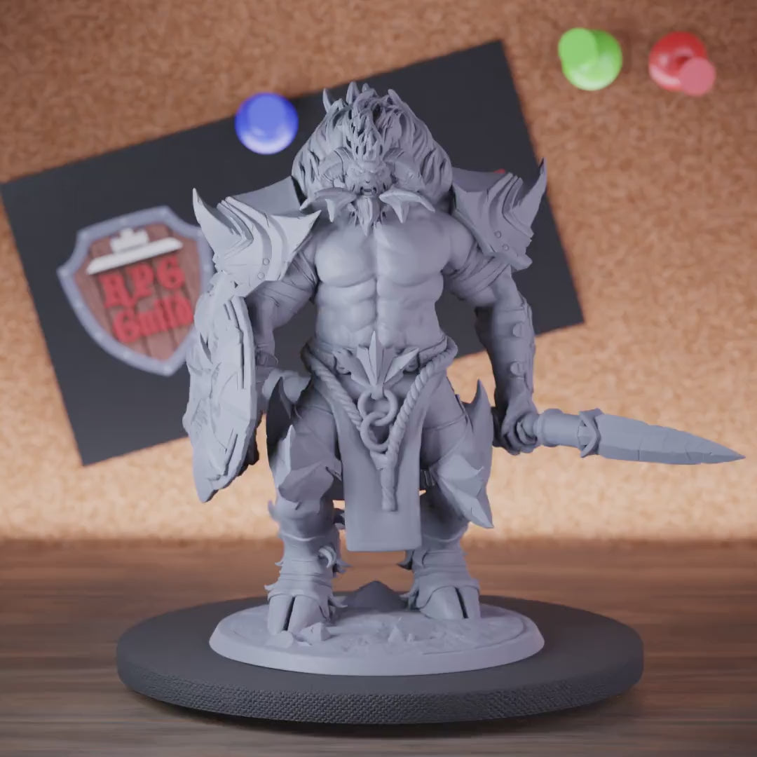 Minotaur 5e | DnD Minotaur Barbarian Warchief Miniature