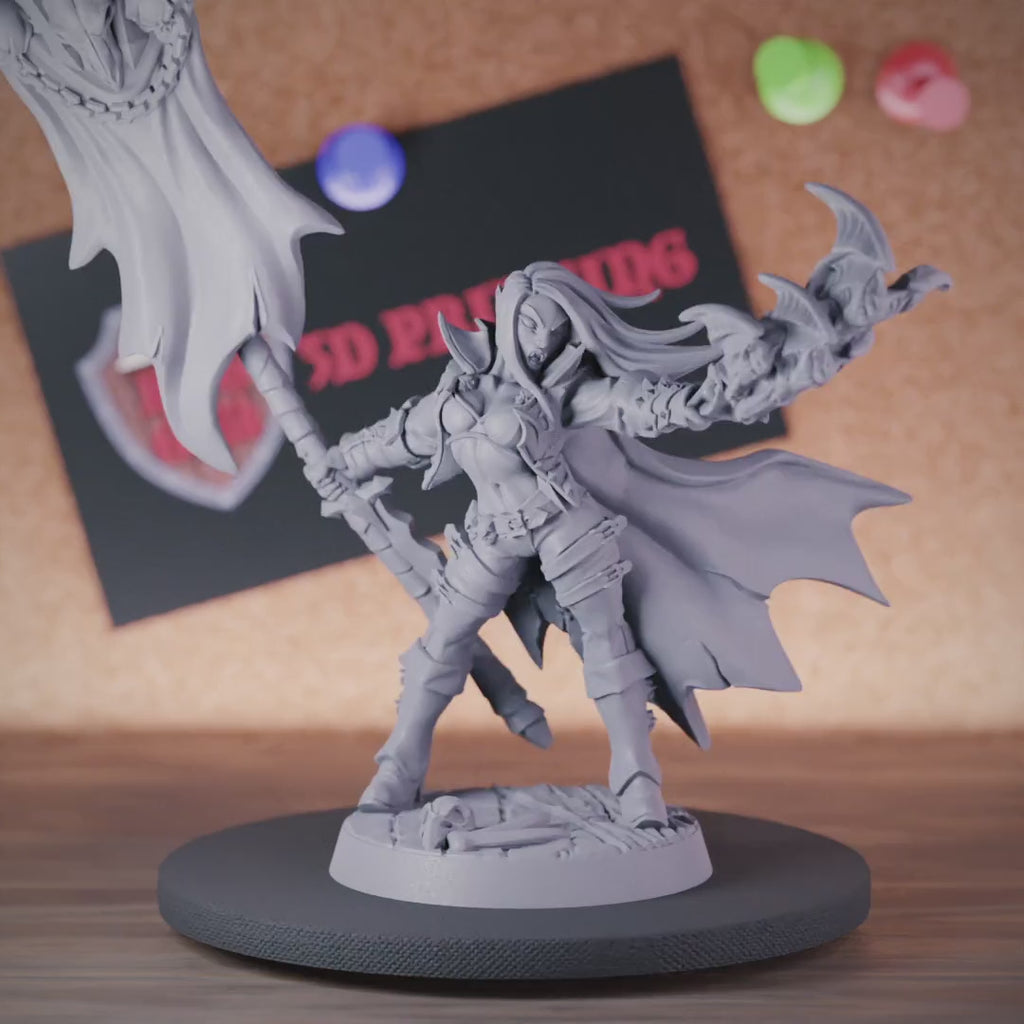 Vampire 5e | DnD Female Vampire Undead Warrior Miniature