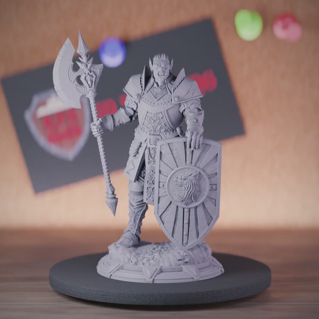 Orc 5e | DnD Orc Guardian Fighter Miniature