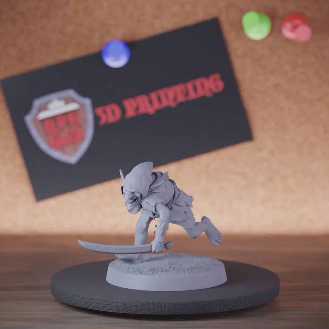 Goblin 5e | DnD Goblin Scimitar Runner Miniature