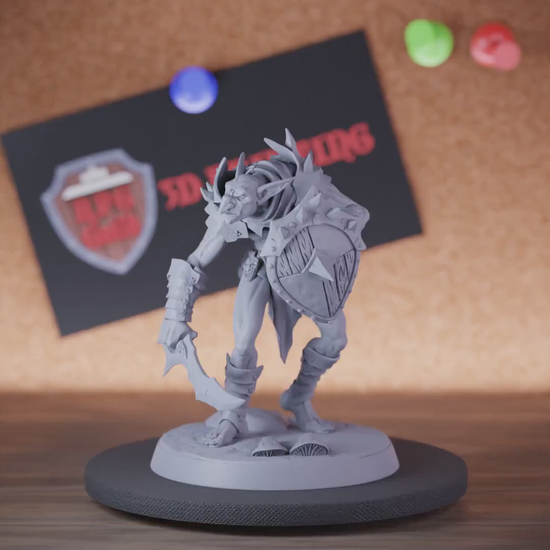 Hobgoblin 5e | DnD Hobgoblin Defender Sword Miniature