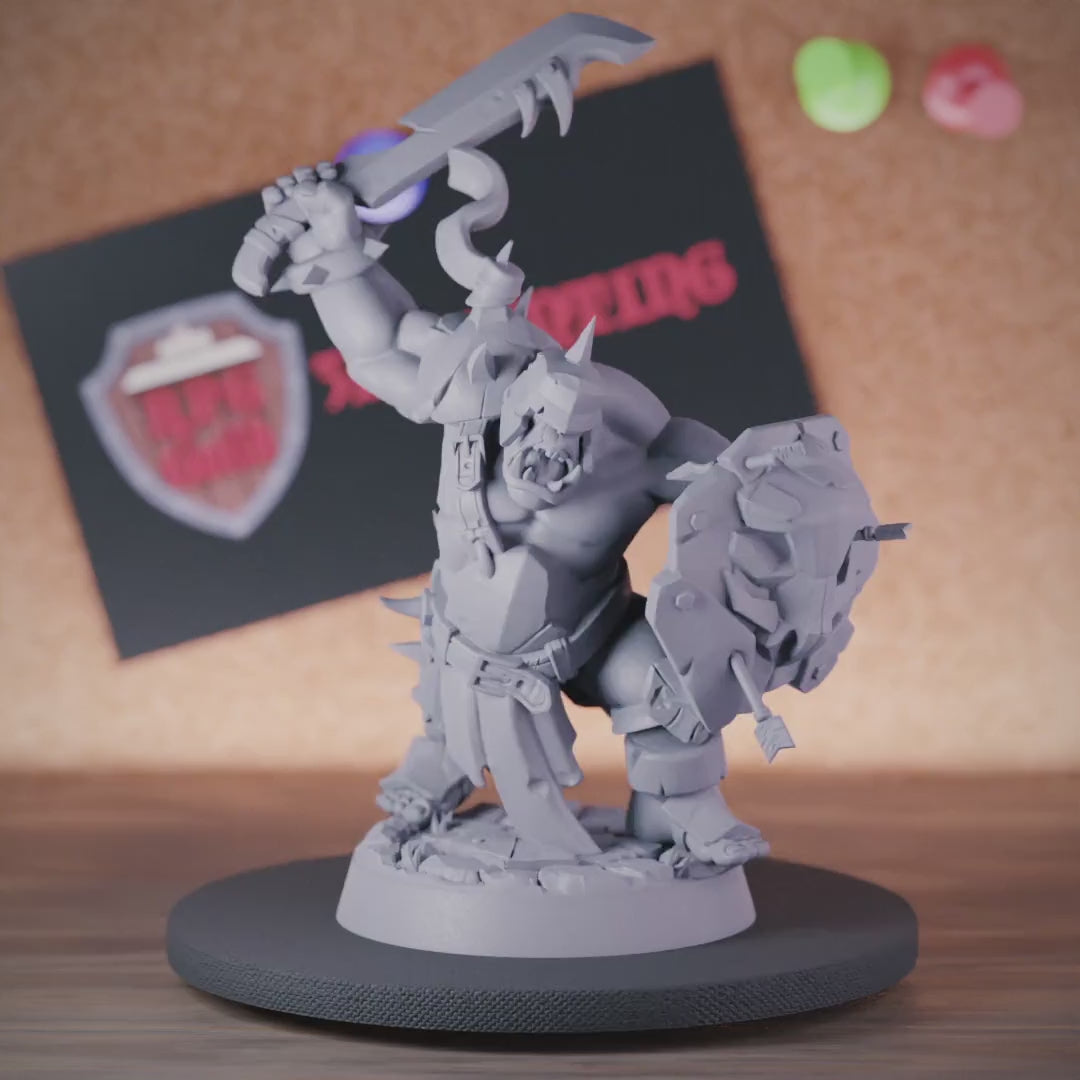 Orc 5e | DnD Orc Battle Warrior Sword Miniature